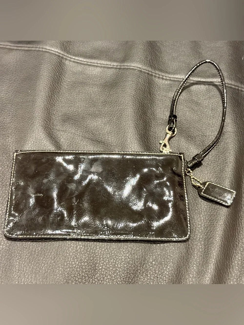 Coach Y2K Patent Leather Wristlet / Clutch Wallet